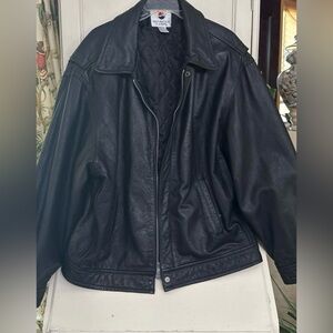 Vintage 1990 Genuine leather jacket "Nothing Else is a Pepsi". Size XL (unisex)
